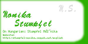 monika stumpfel business card